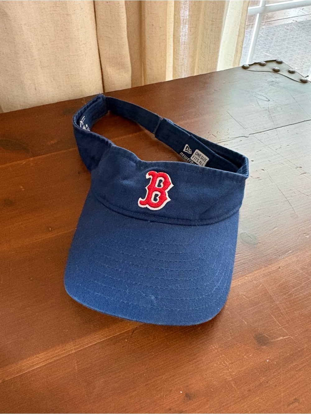 Genuine Merchandise Navy Visor with Red 'B' Embroidery